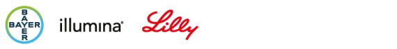 Logo Bayer, illumina, Lilly
